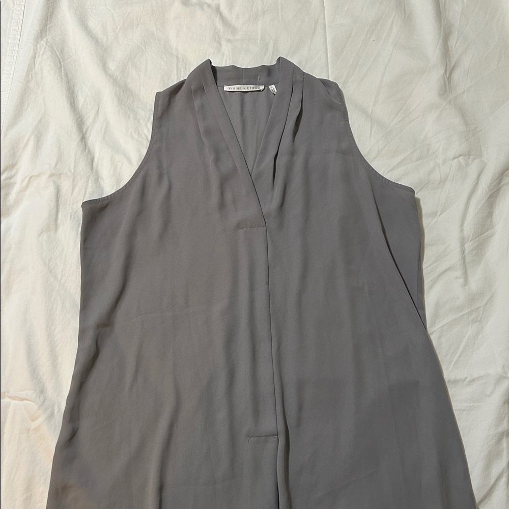 Light Grey Sleeveless Tunic